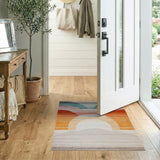 Vibrant Arched Sunset Area Rug