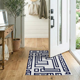 Abstract Geometric Line Art Area Rug