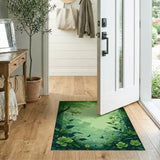 Lush Green Jungle Frame Area Rug