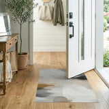 Abstract Beige Grey Neutral Area Rug