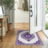 Purple Ornate Mandala Area Rug