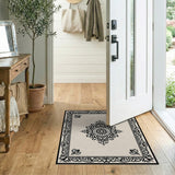 Ornate Beige Persian Medallion Traditional Persian Area Rug