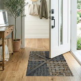 Neutral Woven Geometric Area Rug