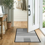 Stripe Black White Geometric Stripe Area Rug