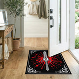 Bloodied Sword Splatter Area Rug