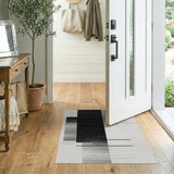 Bold Black White Geometric No. 3 Area Rug
