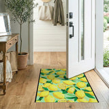 Fruit Pattern Multi-color and Patterns Vibrant Lemon Fruit Pattern Area Rug