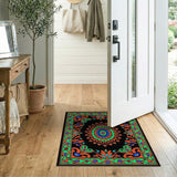 Traditional Persian Vibrant Multi-Color Persian Medallion Area Rug