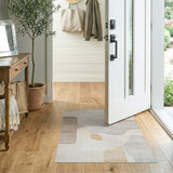 Beige Neutral Abstract Organic Shapes Rug