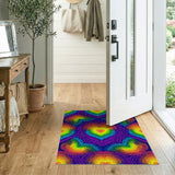 Rainbow Heart Kids Area Rug