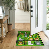 Cute Cartoon Jungle Animals Area Rug