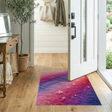 Sparkling Galaxy Stars Shag Rug