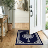 Traditional Persian Navy Medallion Navy Blue Persian Medallion Area Rug