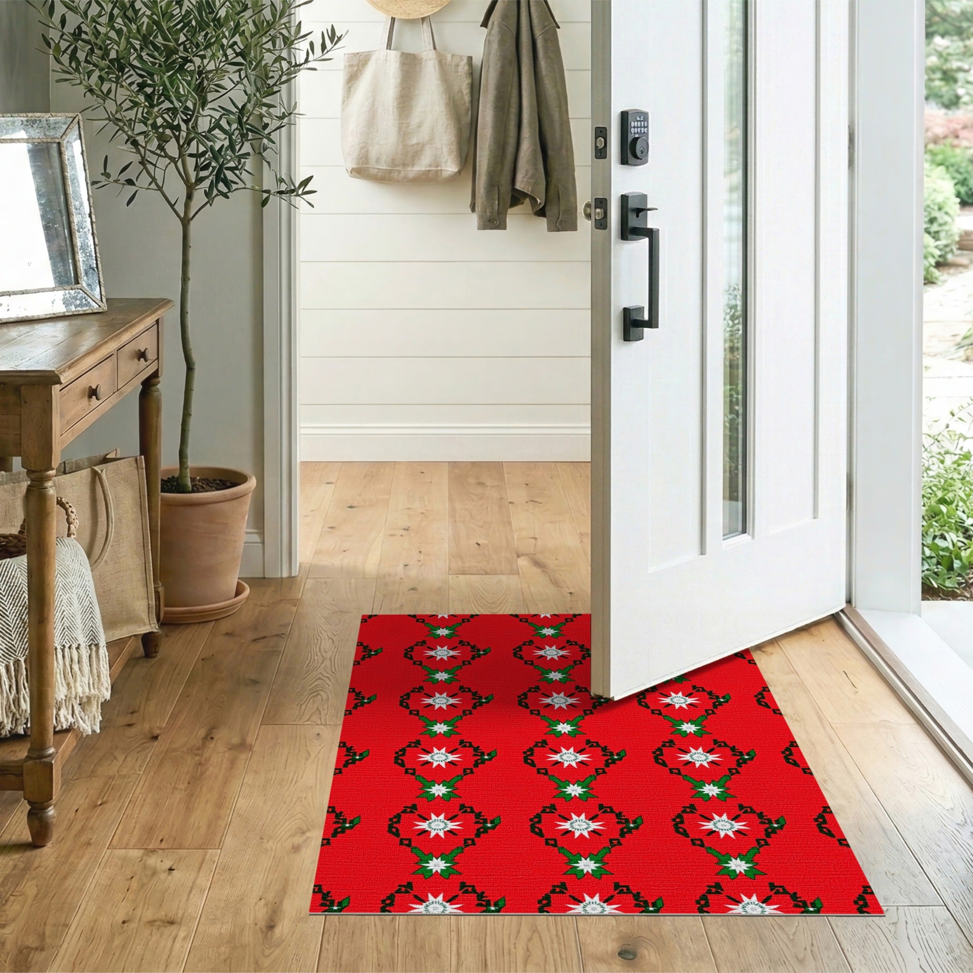 Red Edelweiss Heritage Tribal Area Rug
