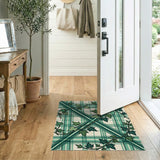 Green Ivy Plaid Area Rug