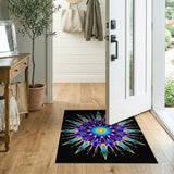Vibrant Multi-Color Starburst Geometric Rug