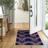 Vibrant Rainbow Arch Area Rug