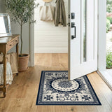 Navy Persian Mandala Area Rug
