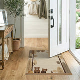 Cute Woodland Bears Forest Area Rug