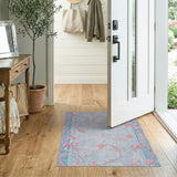 Vintage Pink Cherry Blossom Bow Area Rug