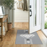 Southwestern Grey Southwestern Diamond Geometric Rug