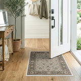 Ivory Multi-Color Persian Floral Area Rug