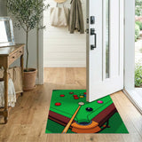 Cartoon Pool Table Billiards Area Rug