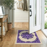 Purple Mandala Medallion Persian Rug