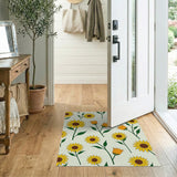 Sunny Sunflower Floral Area Rug