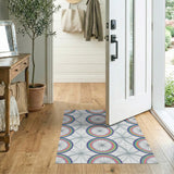 Rainbow Wheel Geometric Area Rug
