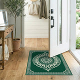 Emerald Green Mandala Persian Area Rug