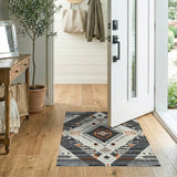 Southwestern Tribal Geometric Area Rug