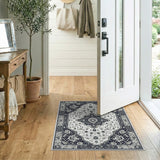 Black and White Traditional Persian Black White Traditional Persian Area Rug