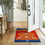 Multi-color and Patterns Baseball Diamond Area Rug