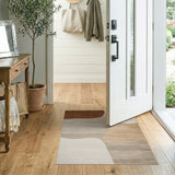 Organic Beige Neutral Abstract Area Rug