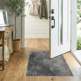 Grey Distressed Vintage Area Rug