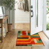 Geometric Modern Multi-color and Patterns Bold Geometric Multi-Color Area Rug