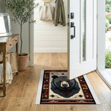 Majestic Grizzly Bear Southwestern Area Rug