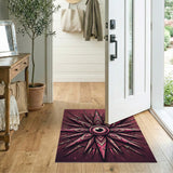 Pink All-Seeing Eye Mandala Area Rug