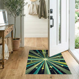 Geometric Modern Cosmic Starburst Area Rug