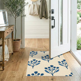 Floral Vintage Blue Floral Vintage Area Rug