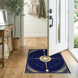 Celestial Compass Gold Area Rug