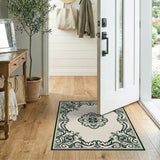 Traditional Persian Ornate Floral Medallion Beige Area Rug