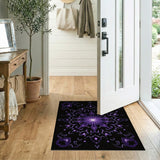 Purple Mandala Starburst Area Rug