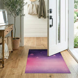 Starry Purple-Pink Galaxy Area Rug