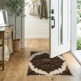 Ornate Baroque Floral Medallion Rug