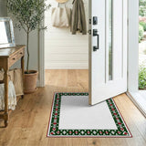 Green Heritage Tribal Border Area Rug