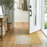 Yellow Dot Fade Geometric Area Rug