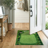 ODIKA Washable Golf Course Green Area Rug - Low Pile Non-Slip Sports Theme Play Mat