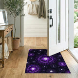Purple Neon Mandala Area Rug
